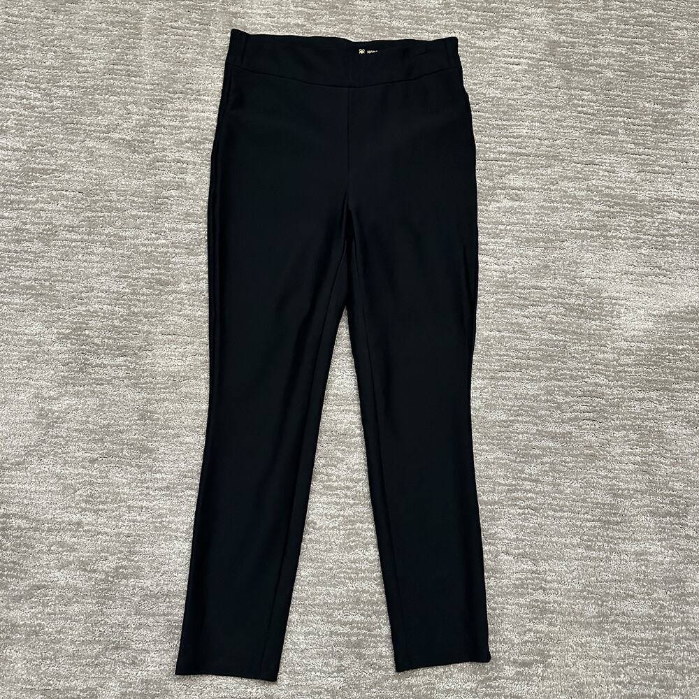 Honeylove Pants Womens XL Black High Rise Stretch Slim Fit Ponte Office Work